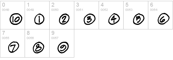 Frank the ArchitectAlt numbers 0-9 preview