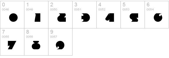Frantic Regular numbers 0-9 preview