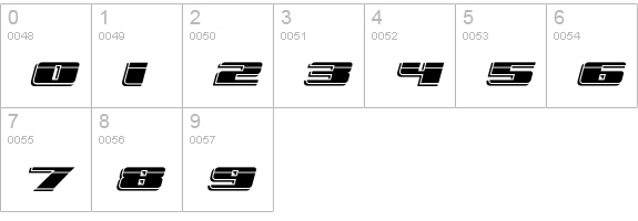 FreeLine-CruiseExpress numbers 0-9 preview