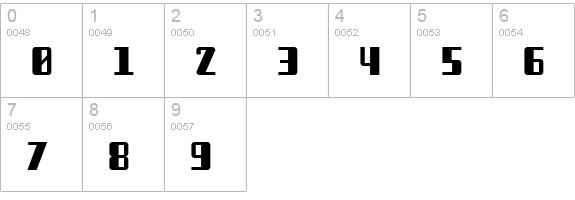 Freezer BTN numbers 0-9 preview