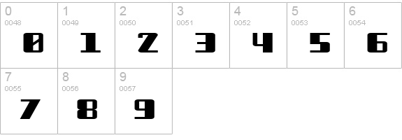 Freezer BTN Wide numbers 0-9 preview