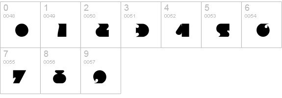 Frency-Normal numbers 0-9 preview