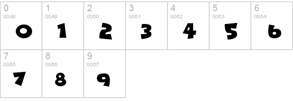 Funhouse numbers 0-9 preview