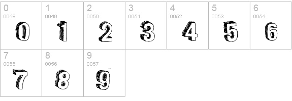 FunSized numbers 0-9 preview