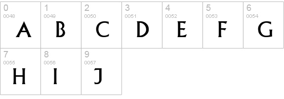 FuriosoTitling numbers 0-9 preview