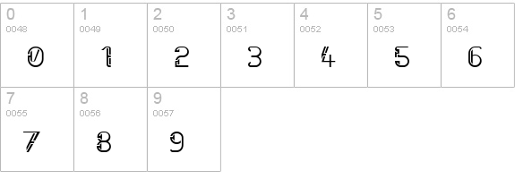 Future Sallow numbers 0-9 preview