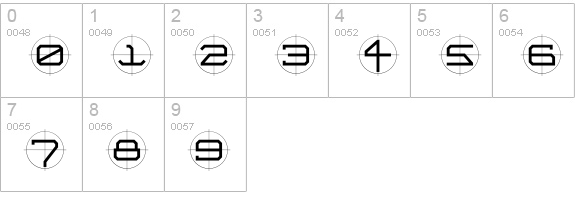 FutureKill-Medium numbers 0-9 preview