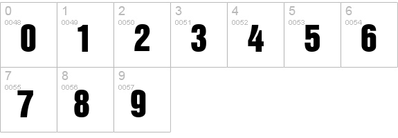 Fuzzy Cootie numbers 0-9 preview