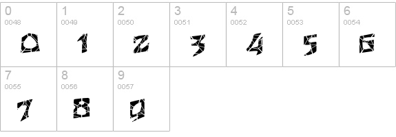 FZ JAZZY 12 CRACKED numbers 0-9 preview
