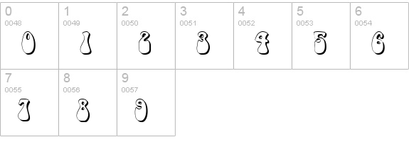 FZ JAZZY 14 3D numbers 0-9 preview