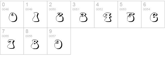 FZ JAZZY 14 3D EX numbers 0-9 preview