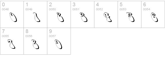 FZ JAZZY 14 3D LEFTY numbers 0-9 preview