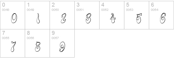 FZ JAZZY 17 3D ITALIC numbers 0-9 preview