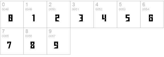Gagarin Star Mix numbers 0-9 preview