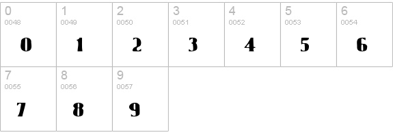 Gaggers numbers 0-9 preview