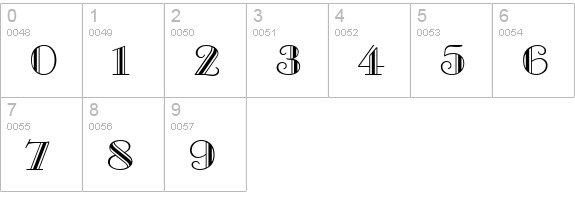 Gallia numbers 0-9 preview