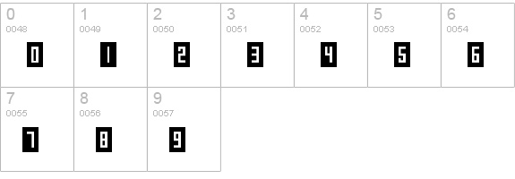 Gameshow numbers 0-9 preview
