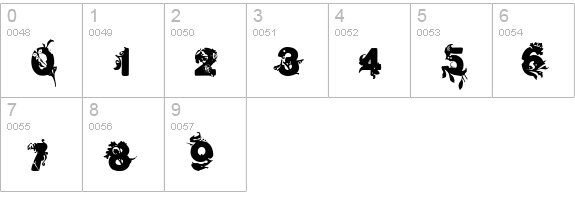 GardenFull numbers 0-9 preview