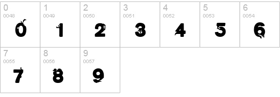 GardenOneThird numbers 0-9 preview