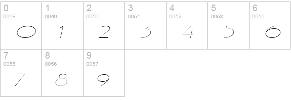 Gaston Extended Italic numbers 0-9 preview