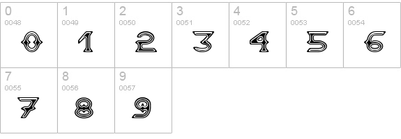 Gawain numbers 0-9 preview