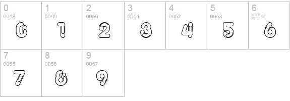 GE Clipz numbers 0-9 preview