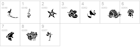 GE Elements of Nature II numbers 0-9 preview