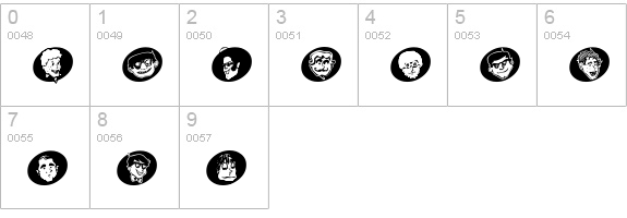 GeekBats numbers 0-9 preview