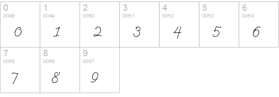 GeeohHmk numbers 0-9 preview