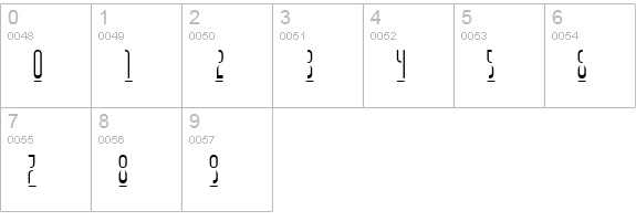 Gen3000 Thin numbers 0-9 preview