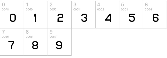 Genx Package numbers 0-9 preview