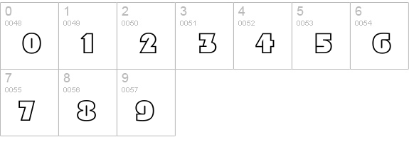 GeoC numbers 0-9 preview