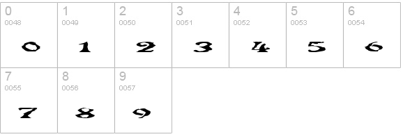 GhoulyBooly numbers 0-9 preview
