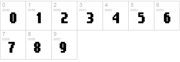 Gimenells numbers 0-9 preview