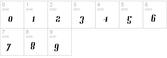Gladifilthefte numbers 0-9 preview