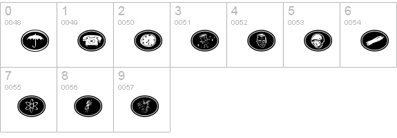 Glamocon RetroBats numbers 0-9 preview