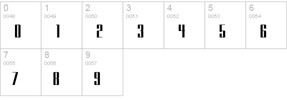 Glasnost numbers 0-9 preview