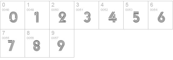 Glass TubesFour numbers 0-9 preview