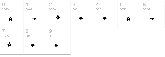 GlooGun numbers 0-9 preview