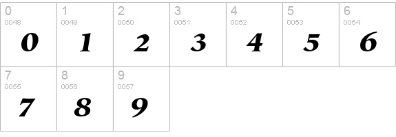 Glossary Black SSi Black Italic numbers 0-9 preview