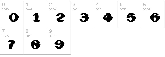 Goldfish numbers 0-9 preview