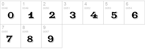 GoldRush numbers 0-9 preview
