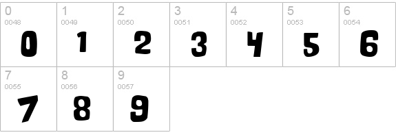 GoodGirl numbers 0-9 preview
