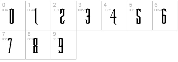 Gracey's Curse numbers 0-9 preview
