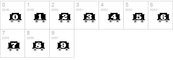 GrandFunkRR numbers 0-9 preview