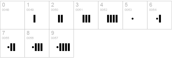Graphic numbers 0-9 preview