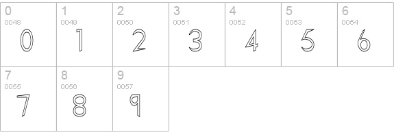 Gregorian__KK numbers 0-9 preview