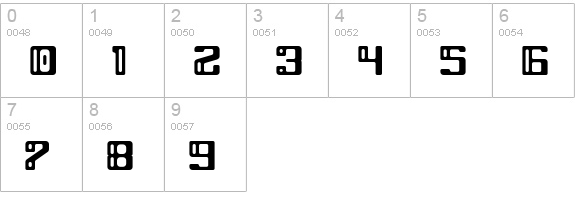 Grey Wolf numbers 0-9 preview