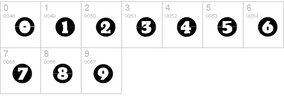 GridConcreteLogoable numbers 0-9 preview