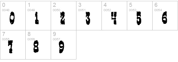 Gringo Nights numbers 0-9 preview